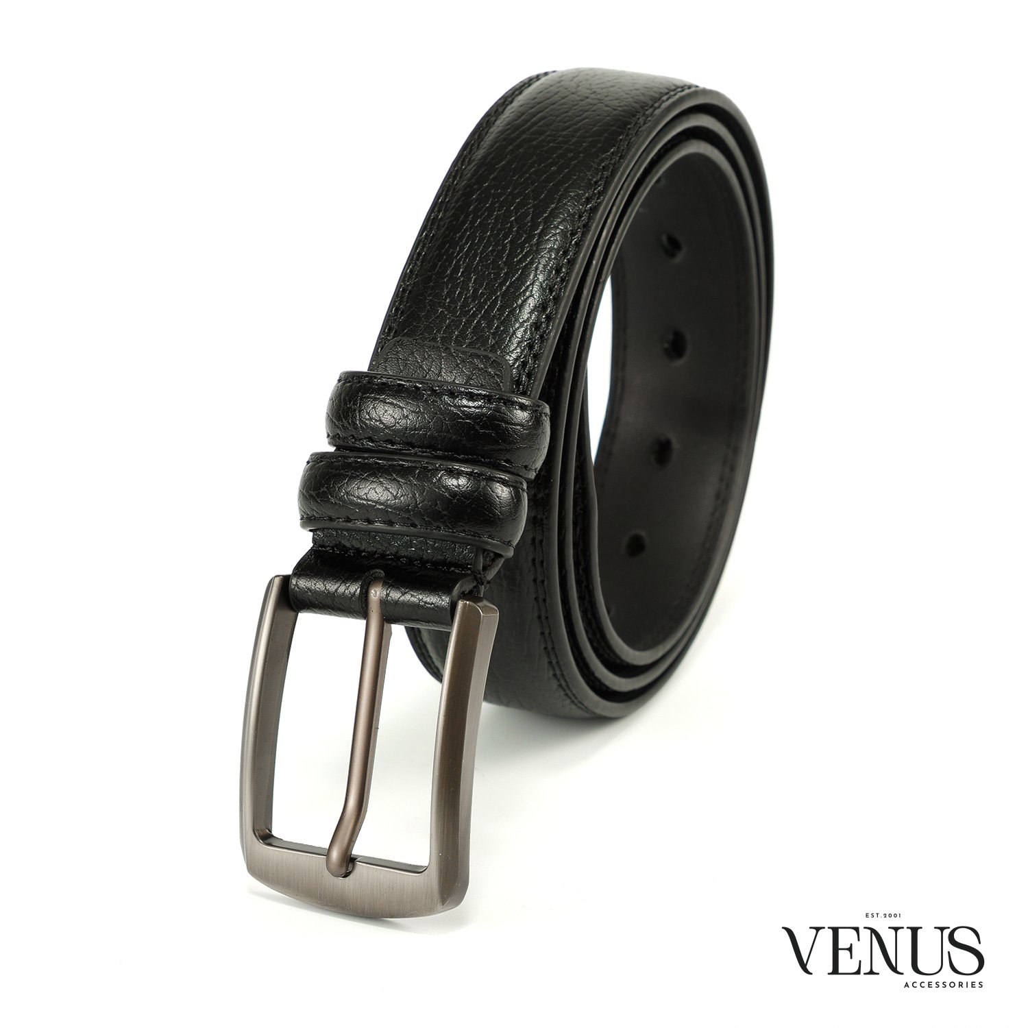 Leather men's belt