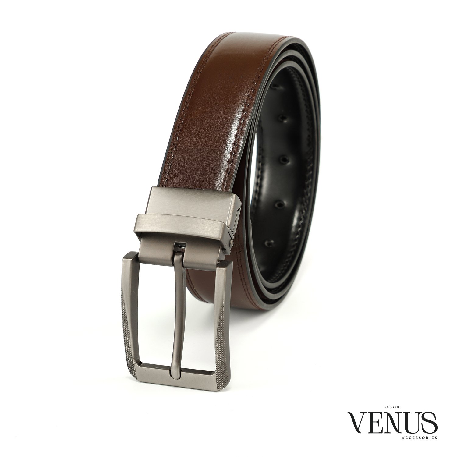 Leather men's belt thumbnail 2